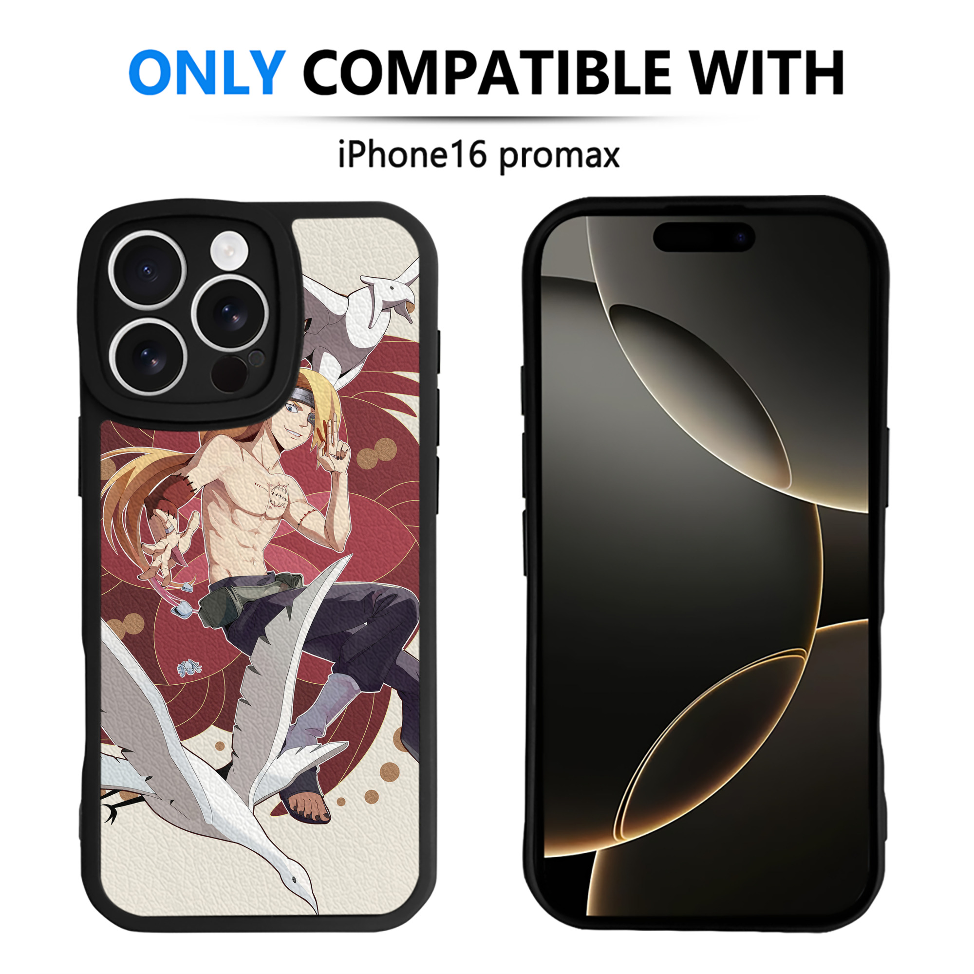 （画像用） NARUTO -ナルト- NARUTO -ナルト- 疾風伝 【iPhone 16シリーズ対応】シリコンスマホケース（レザー調） 材質：シリコン